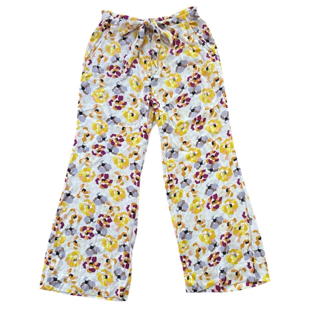 Anthropologie Maeve Aliana Island Floral Print Wide Leg Pants Size 14 - Picture 2 of 6